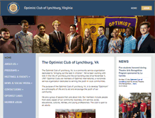 Tablet Screenshot of lynchburgoptimists.org